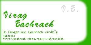 virag bachrach business card